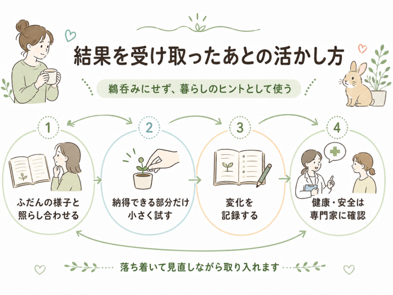 結果を受け取ったあとの活かし方